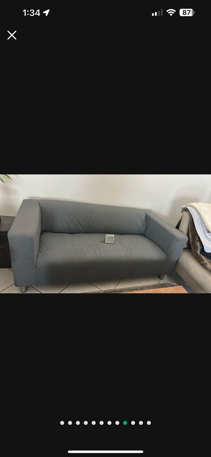 Loveseat Viseel Gray