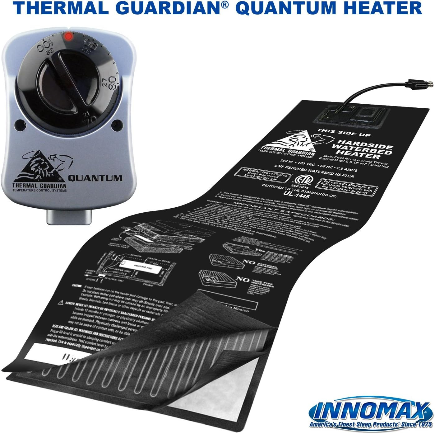 INNOMAX Quantum Solid State Waterbed Heater – Full Watt Vinyl Thermal Guardian