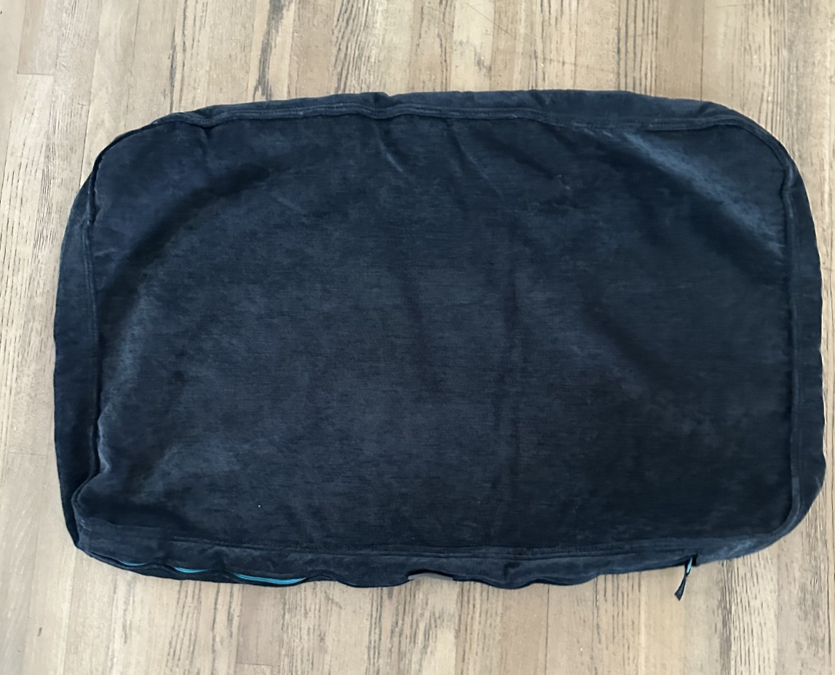 Lovesac Sactional Midnight Navy Corded Velvet Standard Back Pillow Cover 35 x 23
