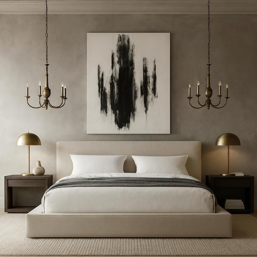 Washable Square Bed Cover – Soft Beige Linen – Modern Minimalist Design