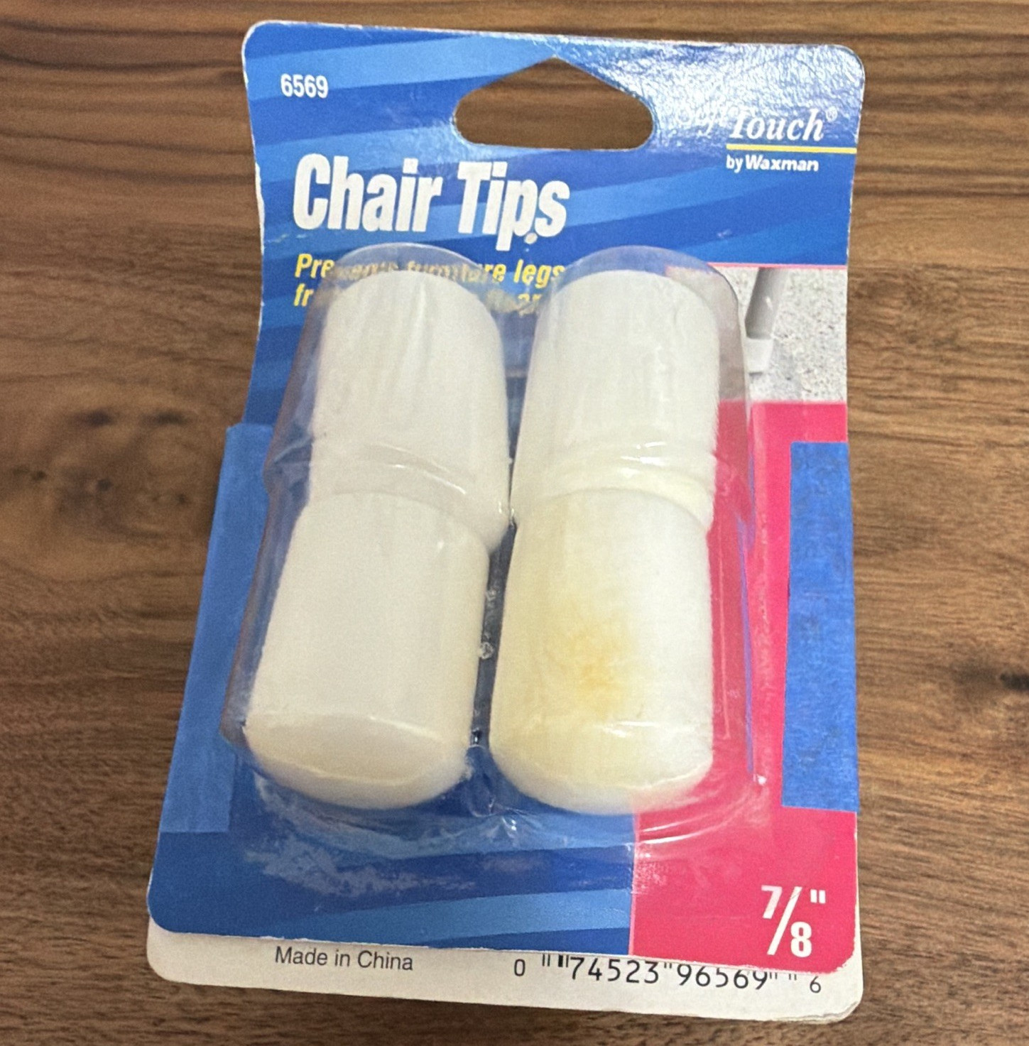 SoftTouch by Waxman 7/8″ White Plastic Chair/Table Leg Tips 8-Pack