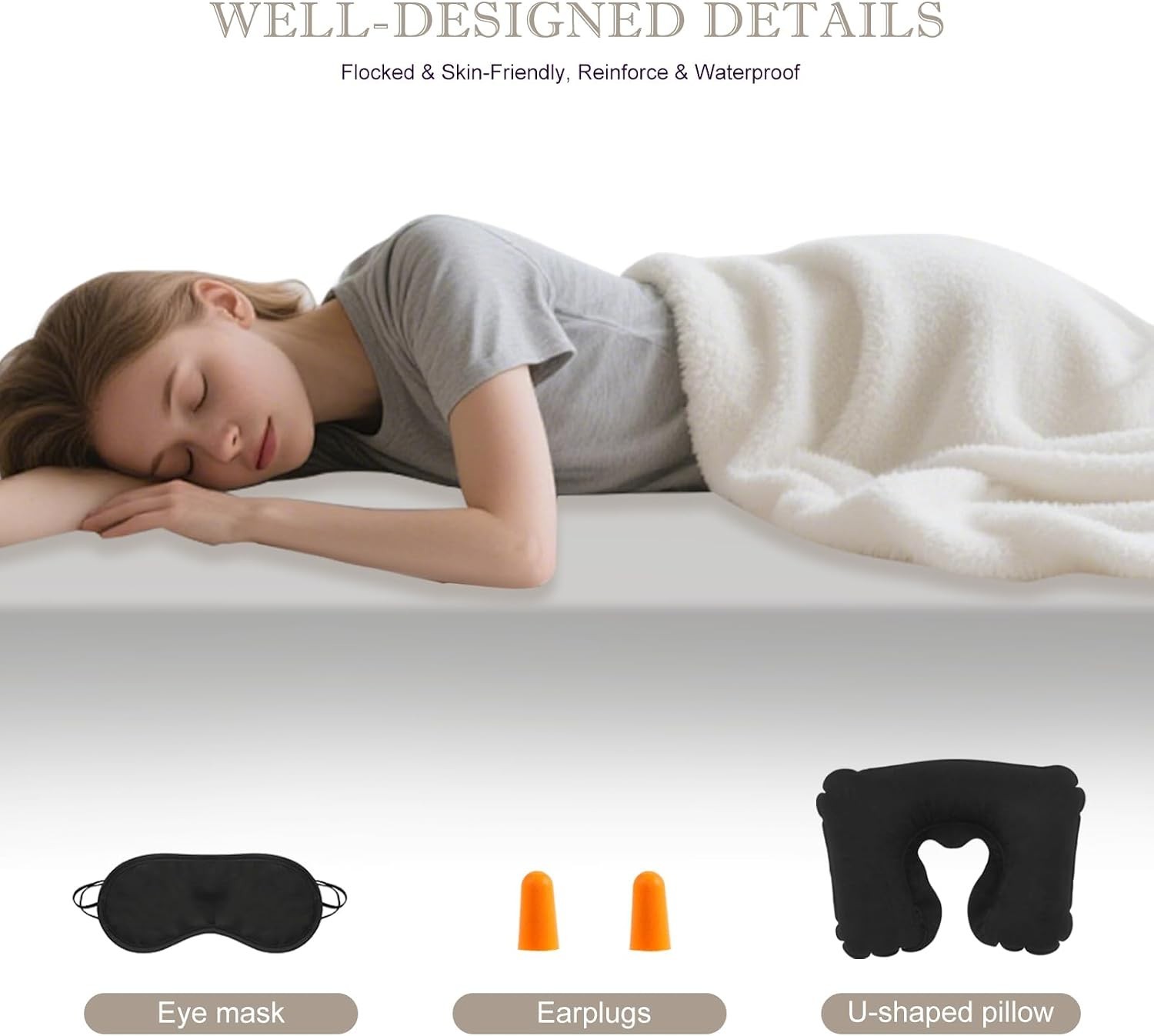 Portable Queen Camping Air Mattress with Quick Inflate Pump – Waterproof Design