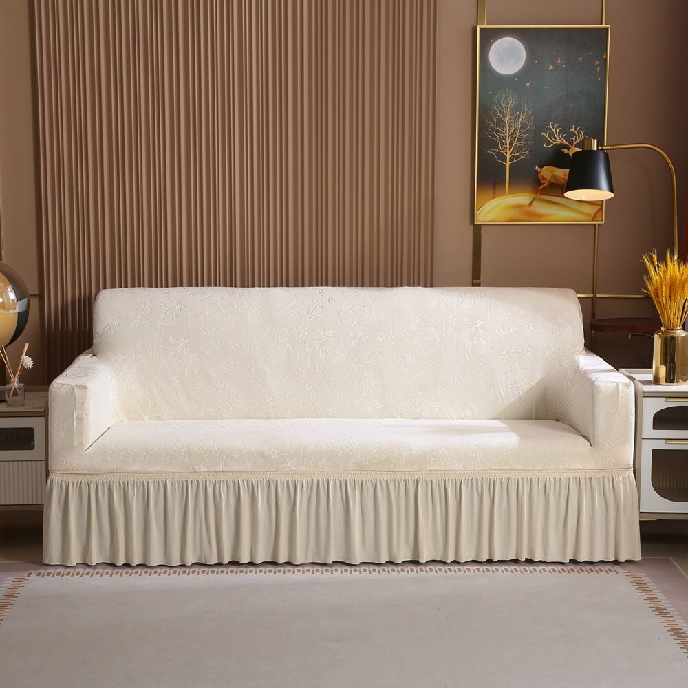 Velvet Sofa Covers Stretch Non Slip Soft Slipcover Armchair Anti Cat Scratch