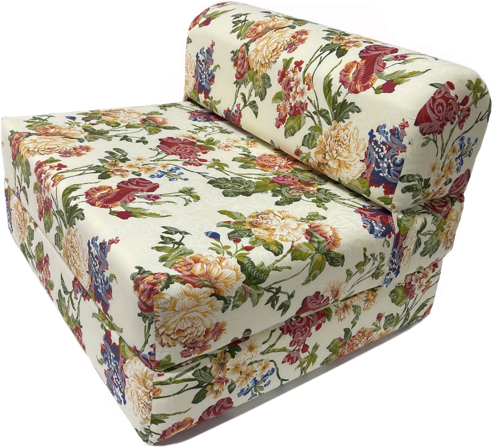 Sleeper Chair Folding Foam Beds, Portable Convertible Bed 6x 32×70 Big Rose