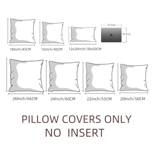 Fancy Homi 26×26 Pillow Covers Set of 2, Euro Pillow 26″ x 26″ (Pack of 2) Tan