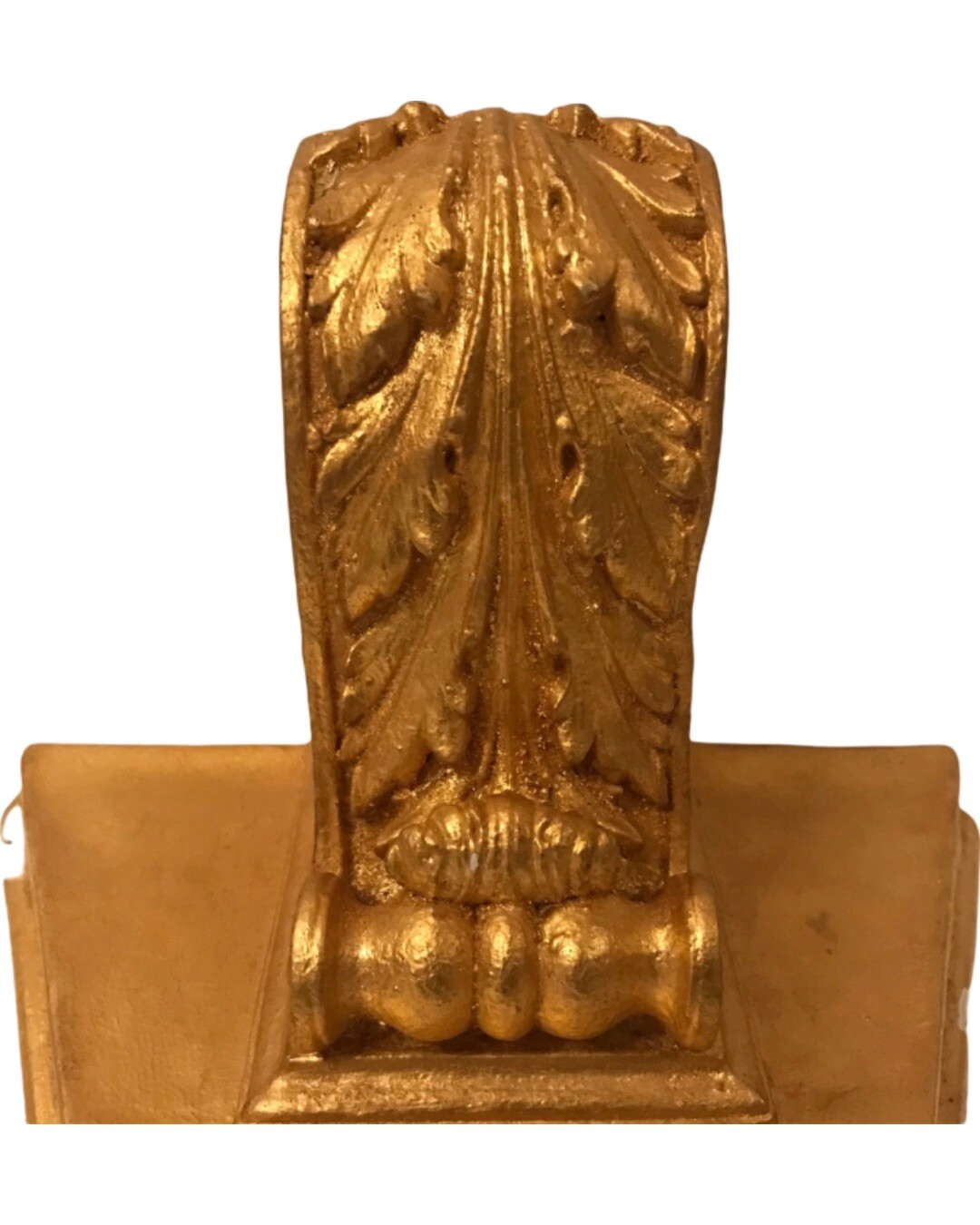 Antique Wall Bracket Gold Gilt Plaster Ancanthus Leaf Shelf Home Decor Luxury
