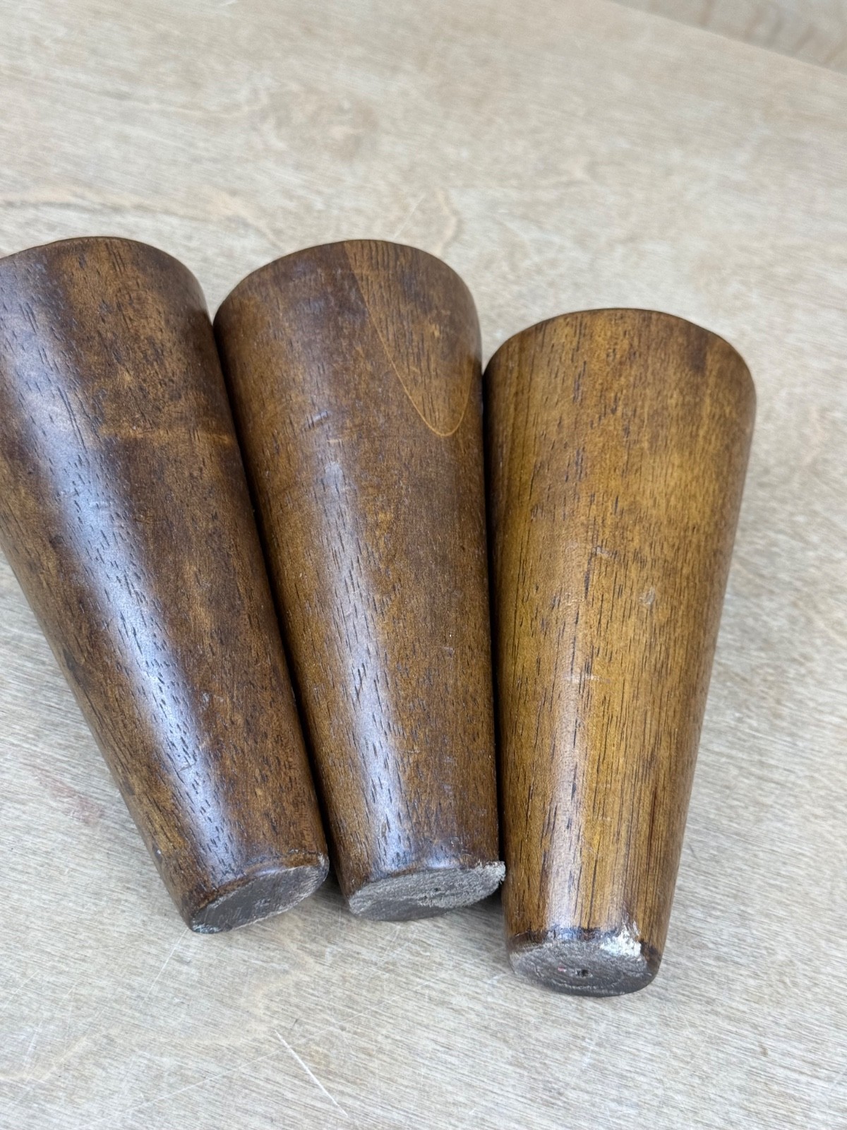 5 Inch 5″ Wooden Furniture Legs Replacement Feet Tapered- Set of 3