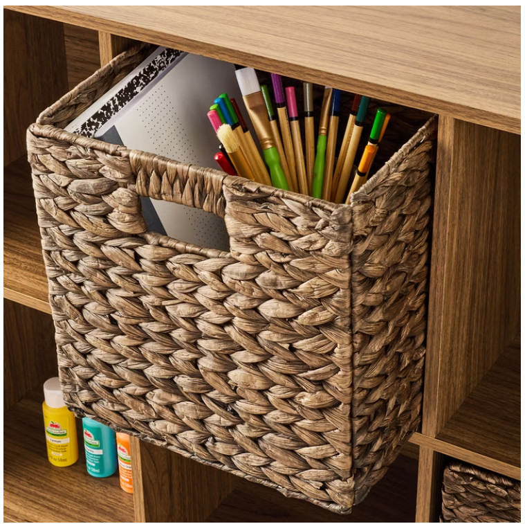 Mainstays 6 Cube Storage Organizer, Warm Walnut