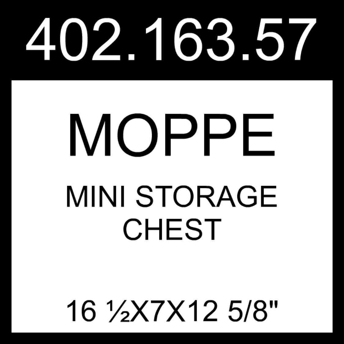 IKEA MOPPE Mini Storage Chest Birch Plywood 16 ½x7x12 5/8″ 402.163.57