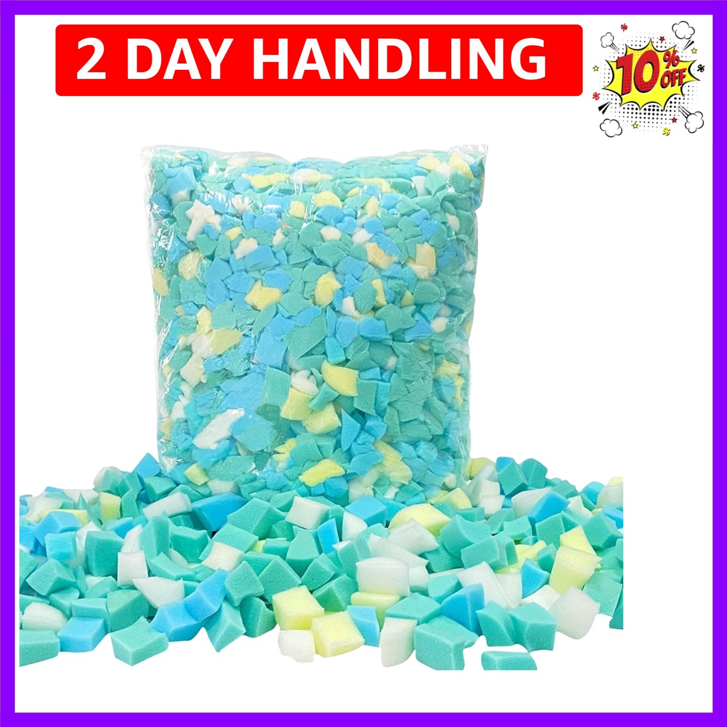 Bean Bag Filler, 5lbs Shredded Memory Foam Stuffing, Filling & Refill for Bea…