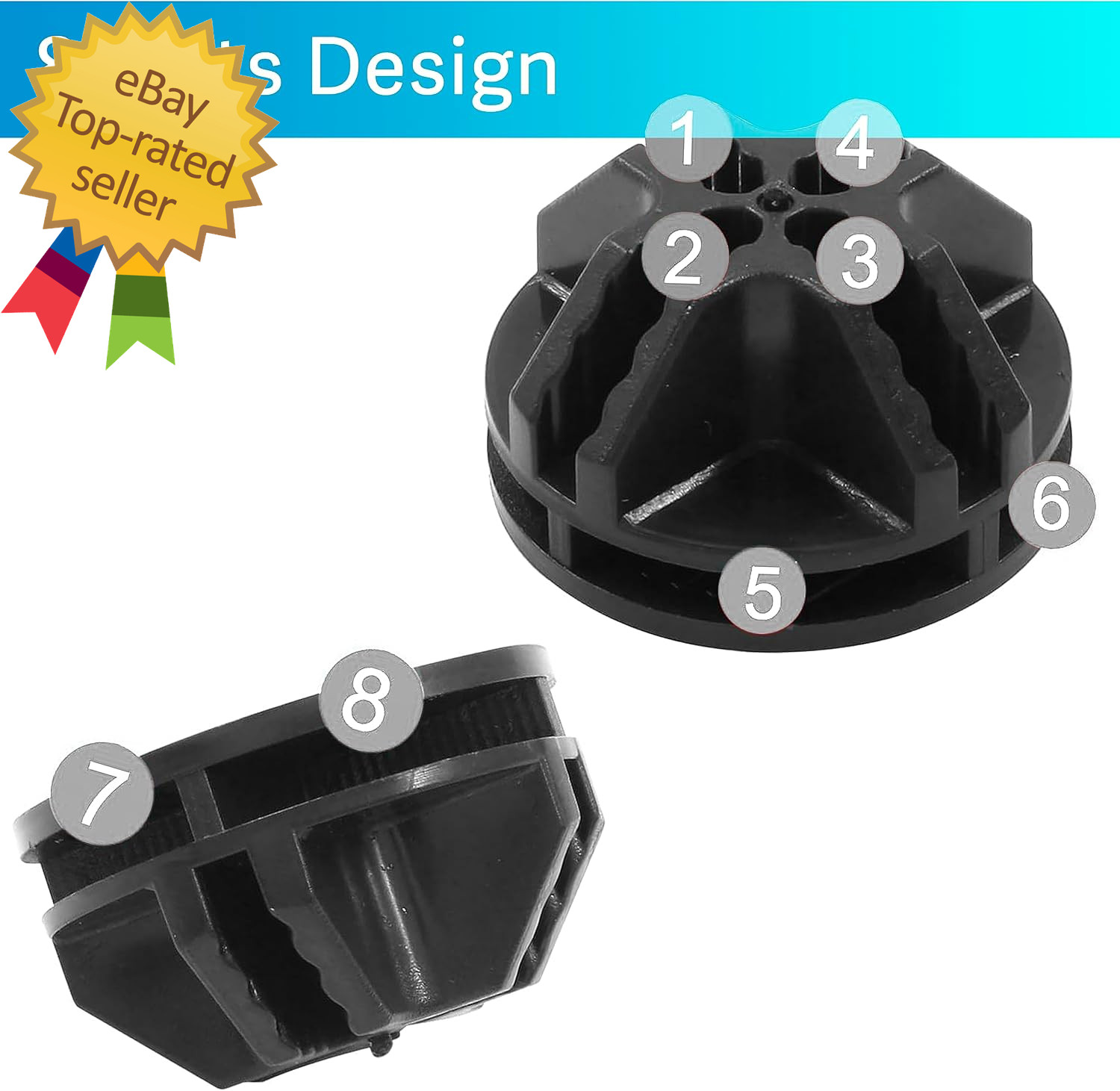 Wire Cube Connectors, Plastic Corner Connords for DIY Cube Storage Grid Shelves,