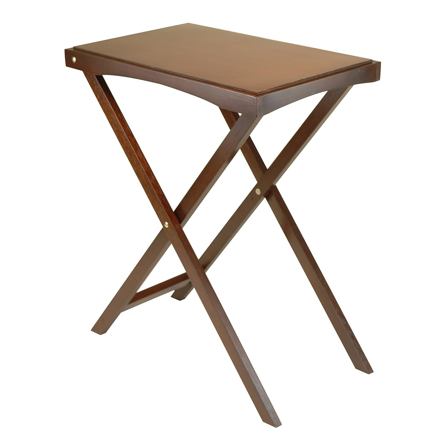 Wood Devon Butler TV Table with Serving Tray