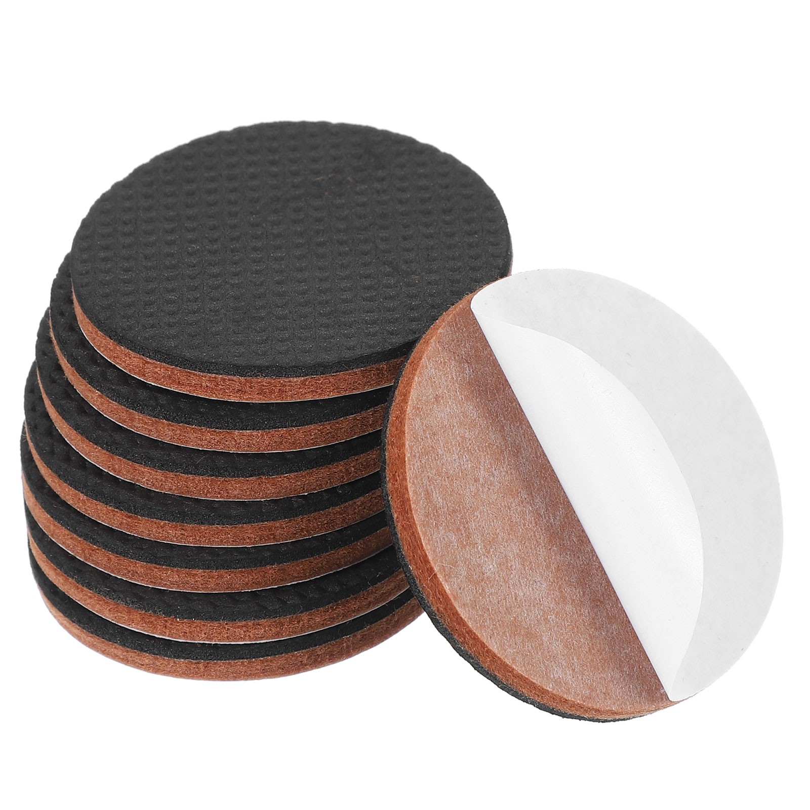 8Pcs 2″ Non Slip Felt Furniture Pads Round EVA Furniture Feet Black