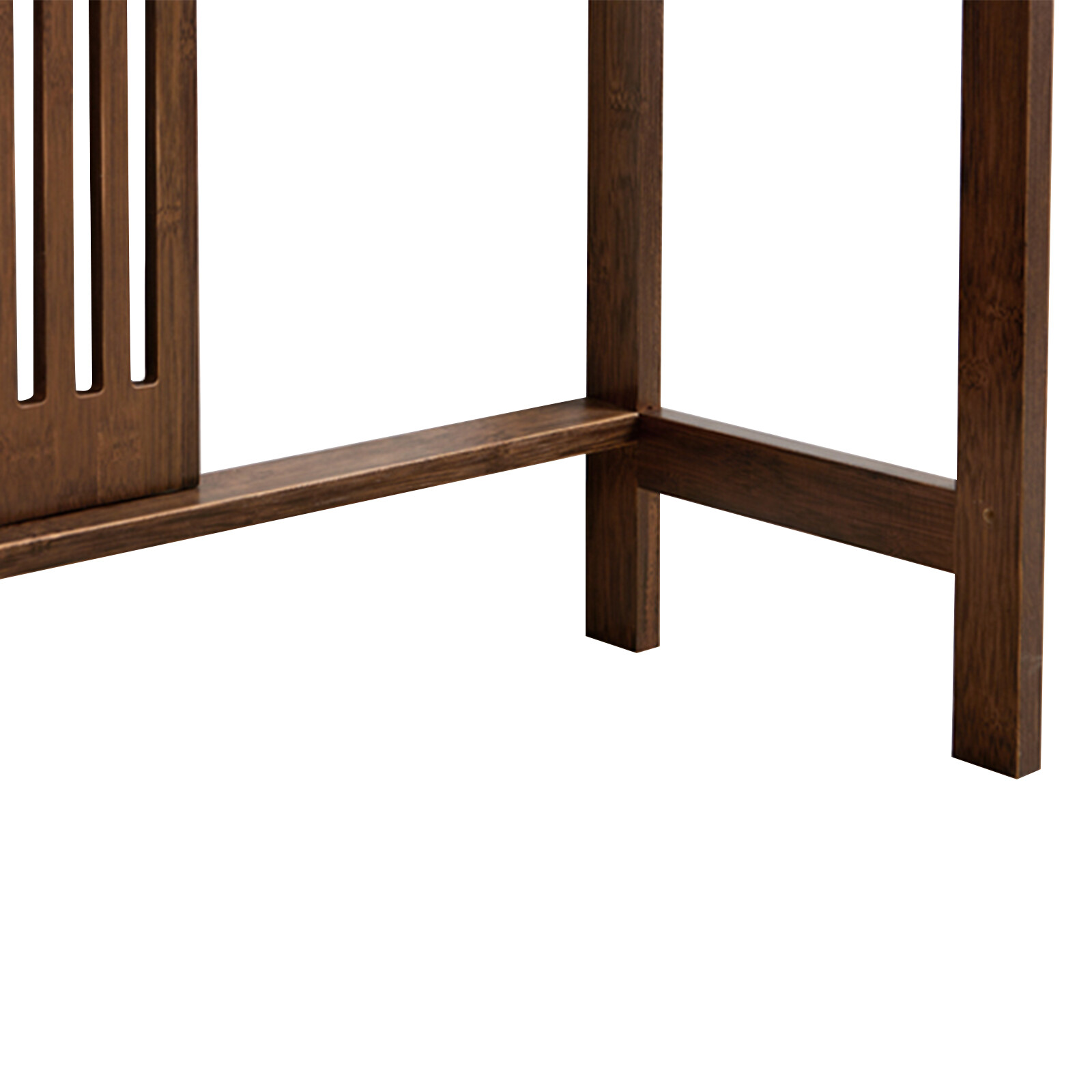 Chinese Style Vintage Console Table Sofa Side Table Bamboo Shelf Entryway Table