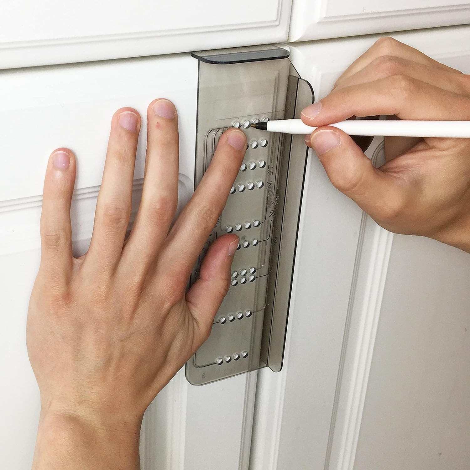 MeasurePro Cabinet Door Hardware Installation Template
