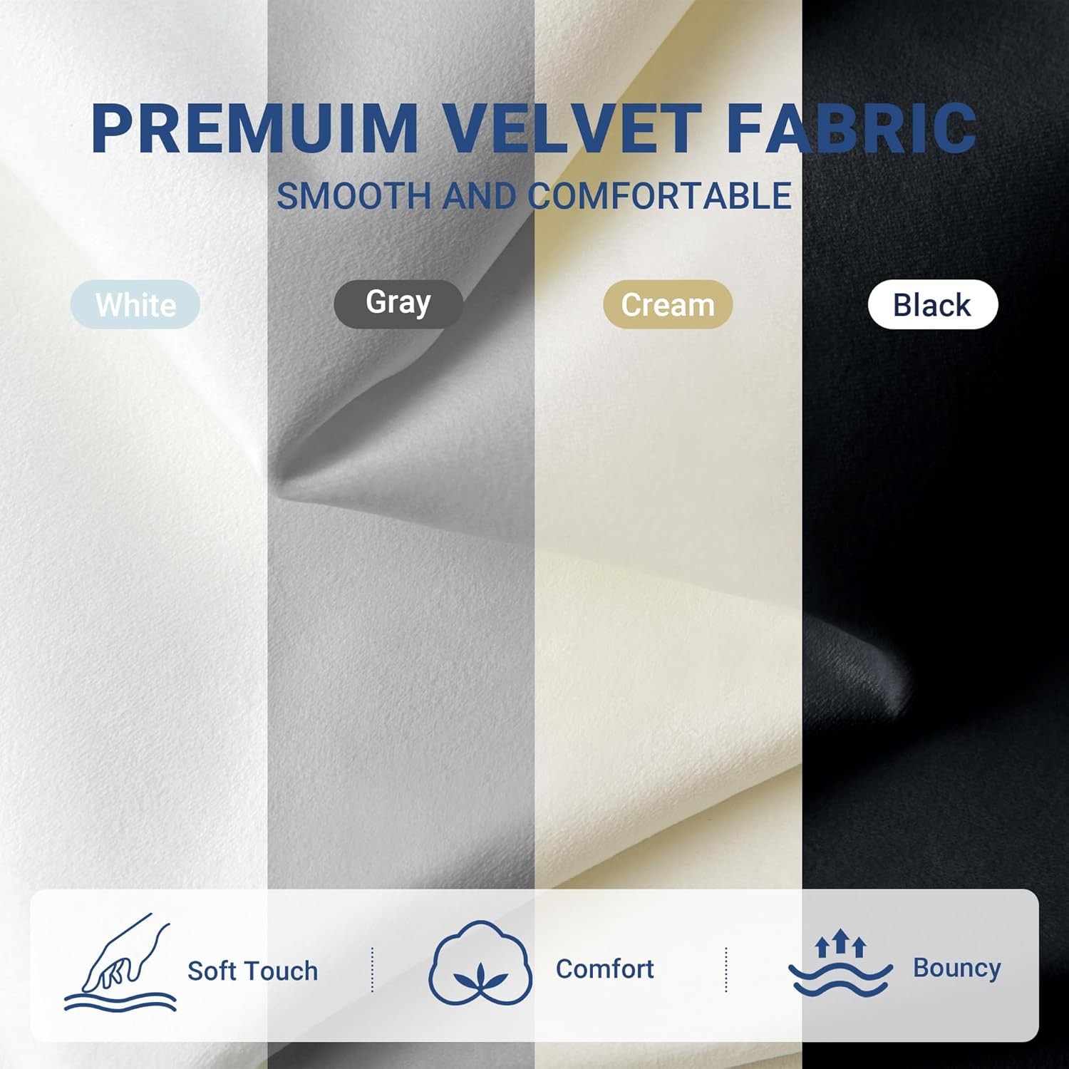 King Size Velvet Storage Bed Frame with USB Ports and Hydraulic Lift, Cream