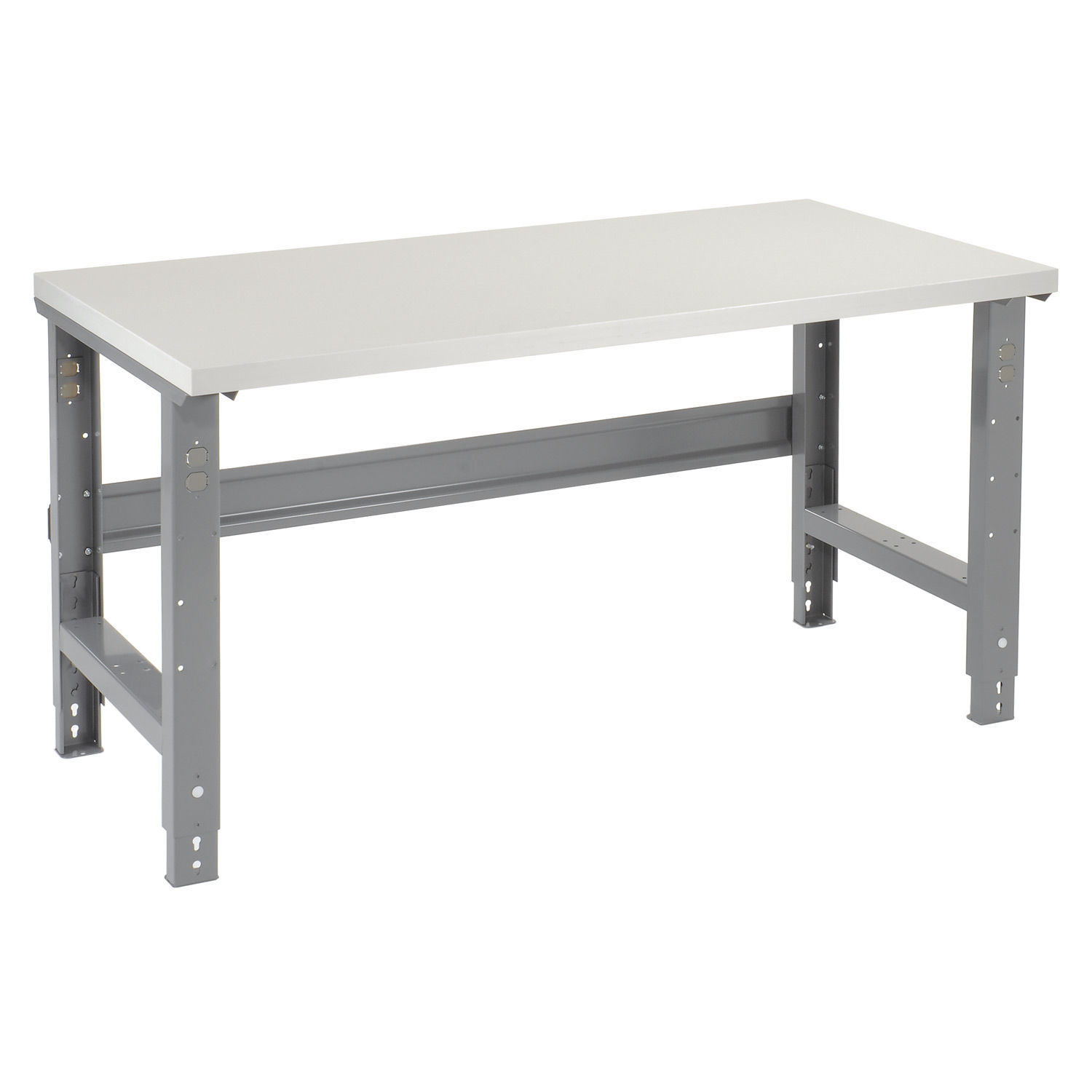 72″W X 30″D Plastic Laminate Square Edge Workbench – 1-5/8″ Top – Adjustable