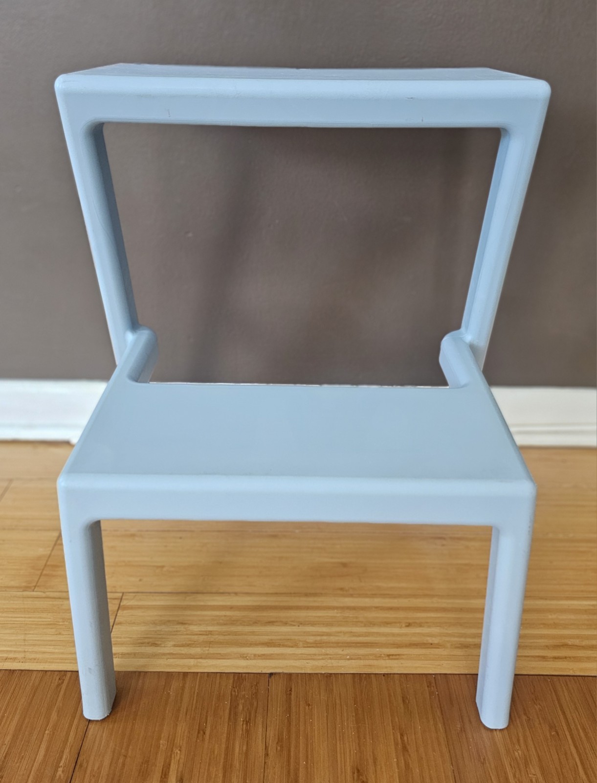 IKEA RARE Chris Martin Masterby Powder Blue Plastic Step Stool Made In Italy