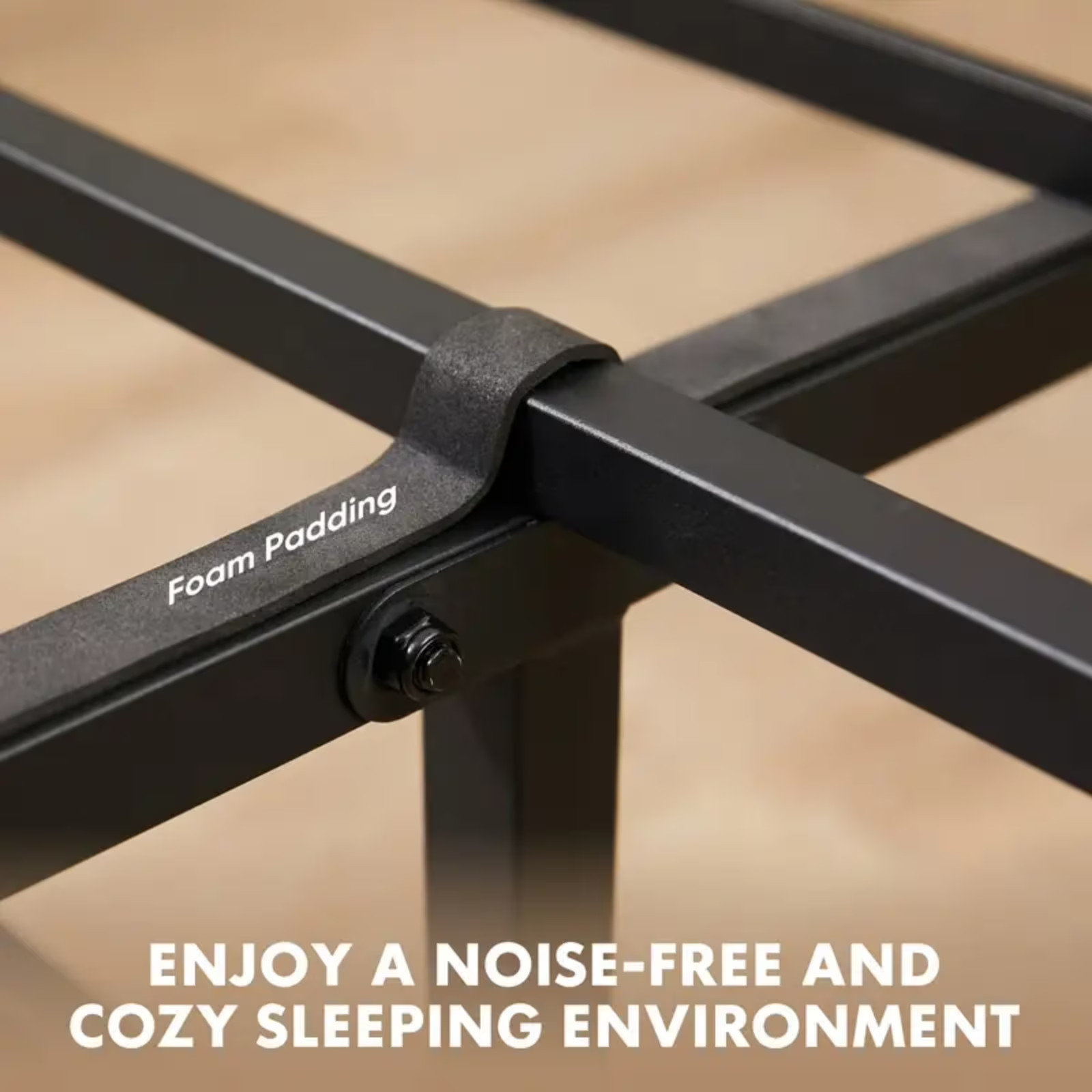 Gianna Full Size Metal Platform Bed Frame with Headboard and and Footboard