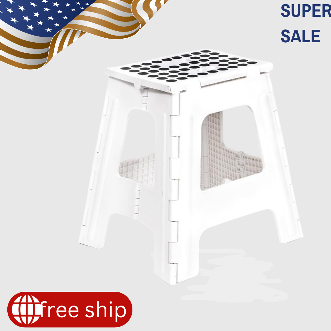 Rhino Foldable Step Stool – Holds Adults up to 300 Lbs, Best for Kitchen