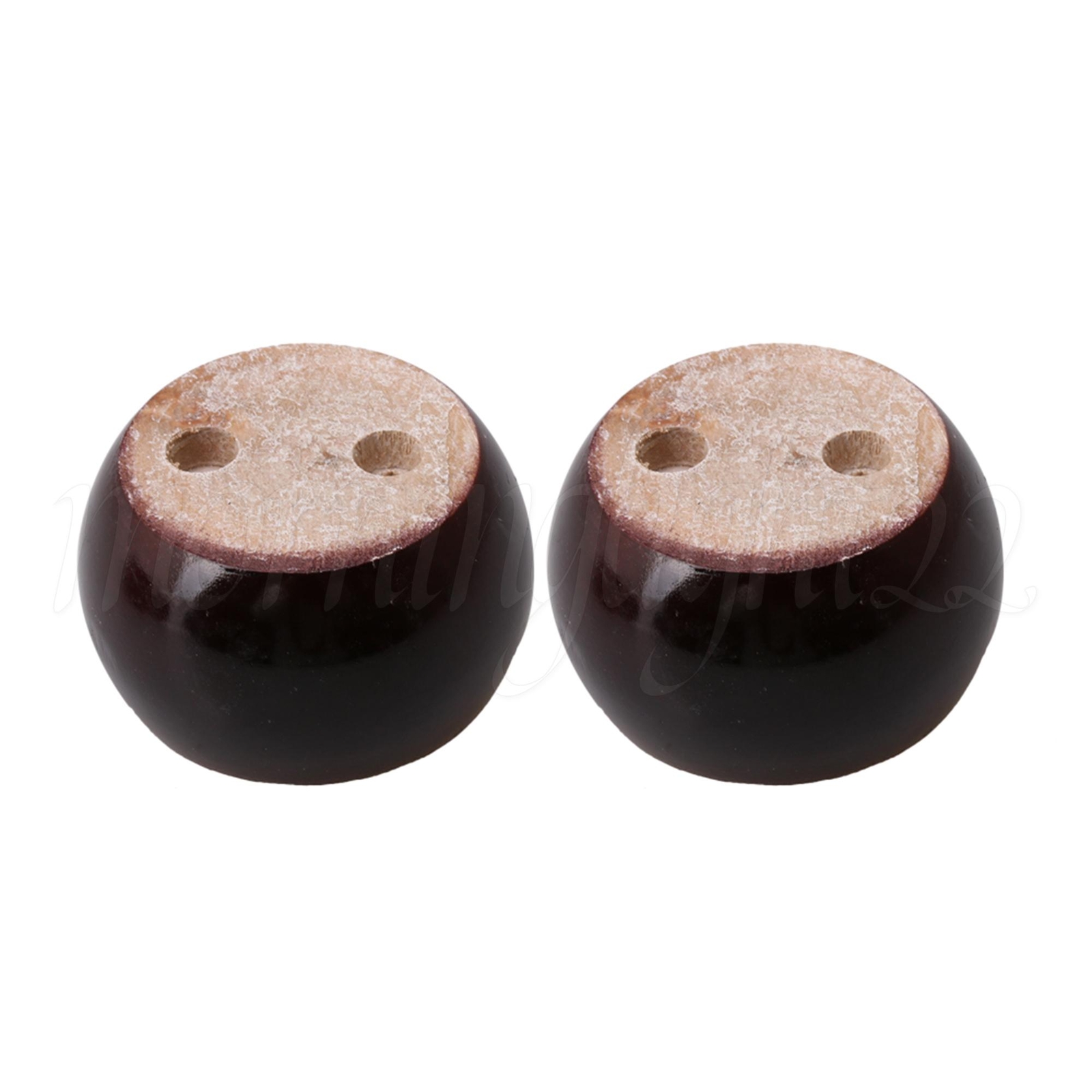 8x5cm Round Eucalyptus-Wood Sofa Furniture Legs Feet Lifter Set of 4 Red Brown