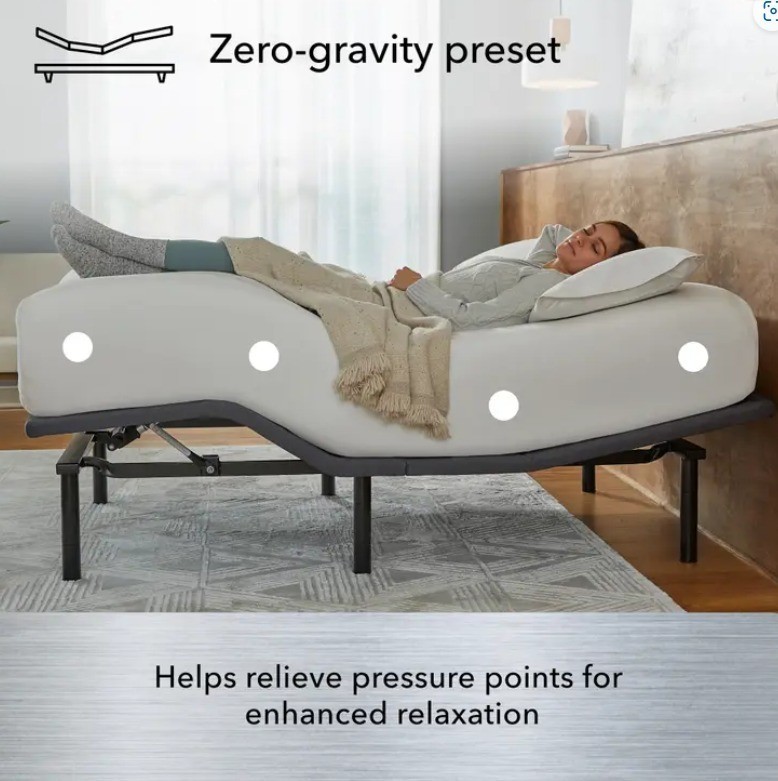 Ergonomic Electric All sizes Adjustable Bed Frame Bed Base with Wireless Remote