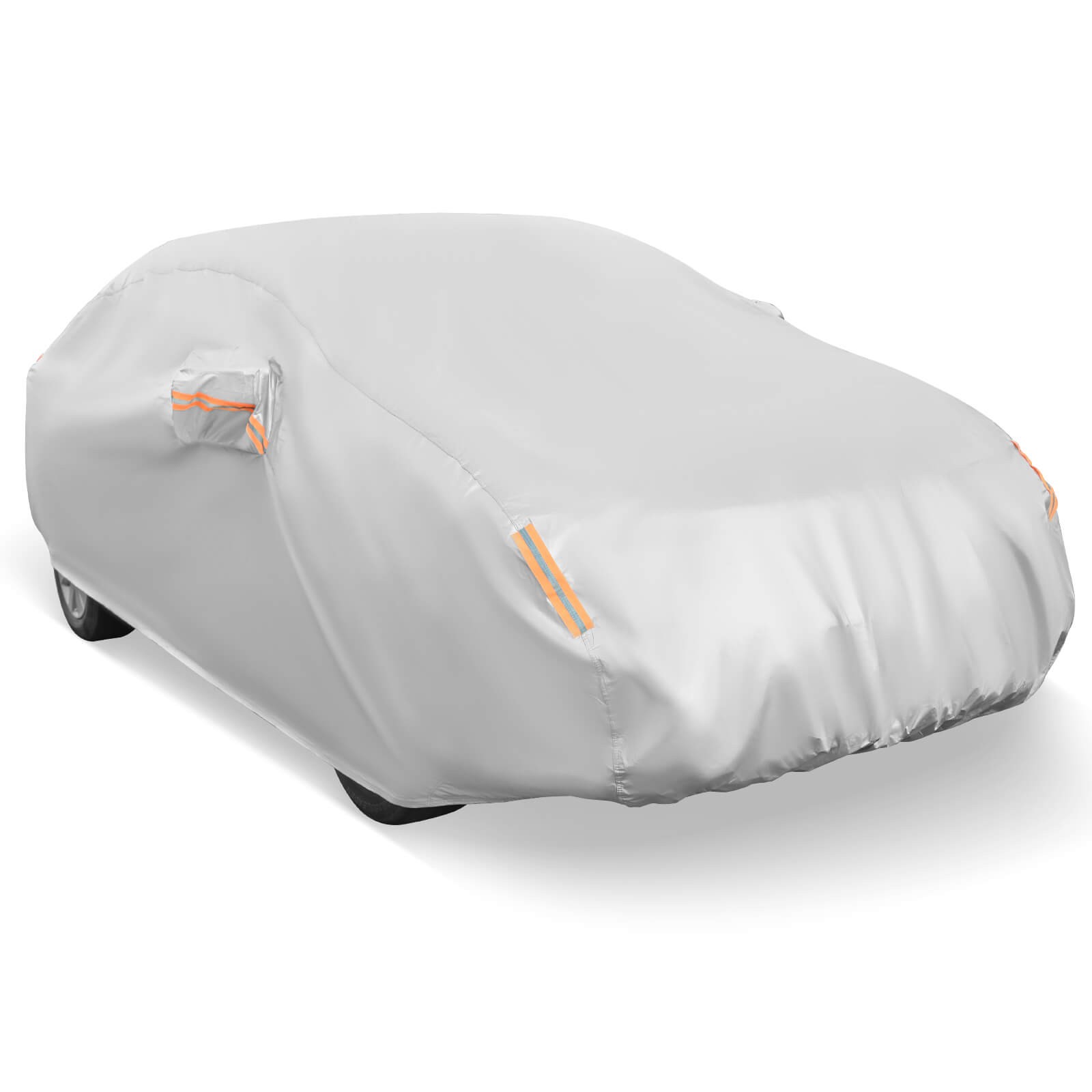 185″ Car Cover for Automobiles Outdoor Full Cover with Cotton Lining Waterproof