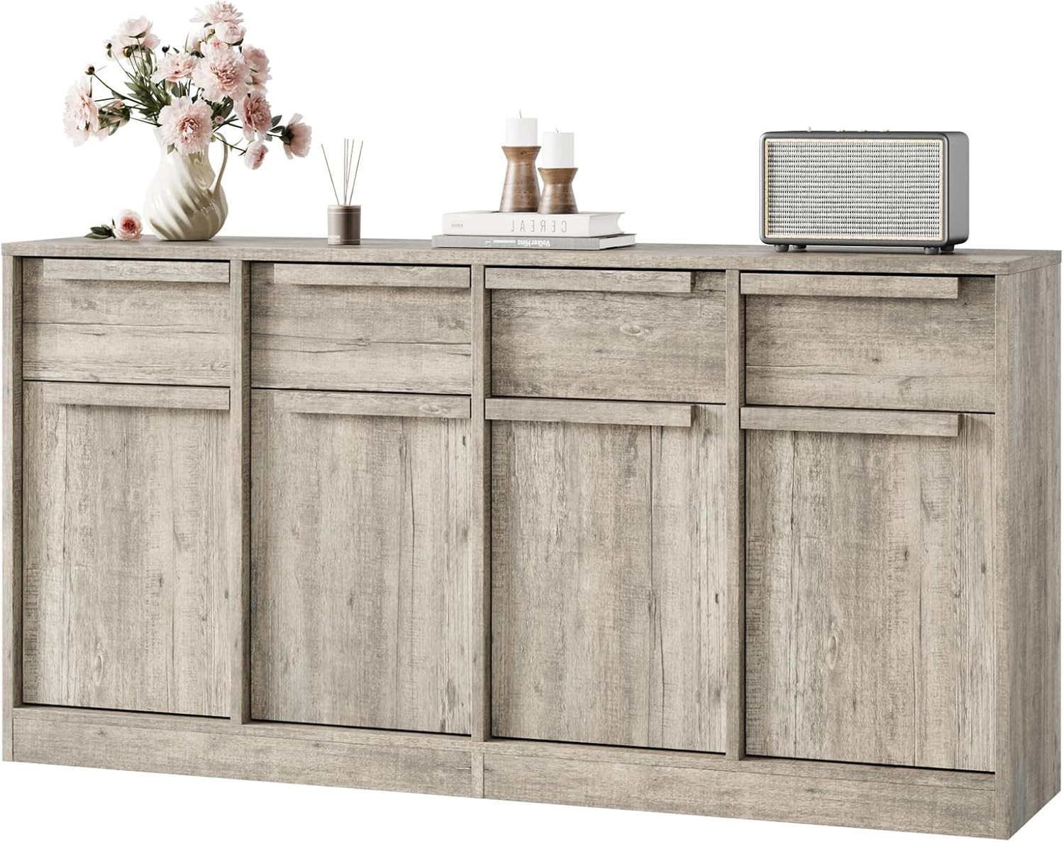 Modern Sideboard Buffet Cabinet with Drawers for Dining and Living Room
