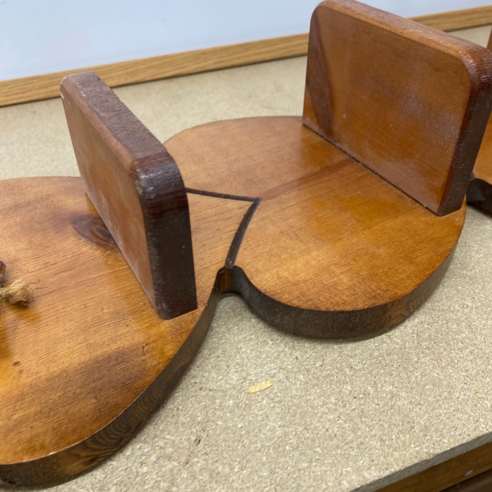 Vintage Rustic Heart Shaped 3 Tier Wall Shelf Country Farmhouse Decor Wood