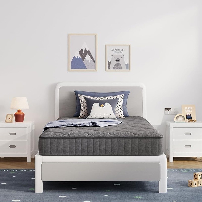 Firm Support Mattress Bonnell Spring Gel Memory Foam Breathable Pressure Relief
