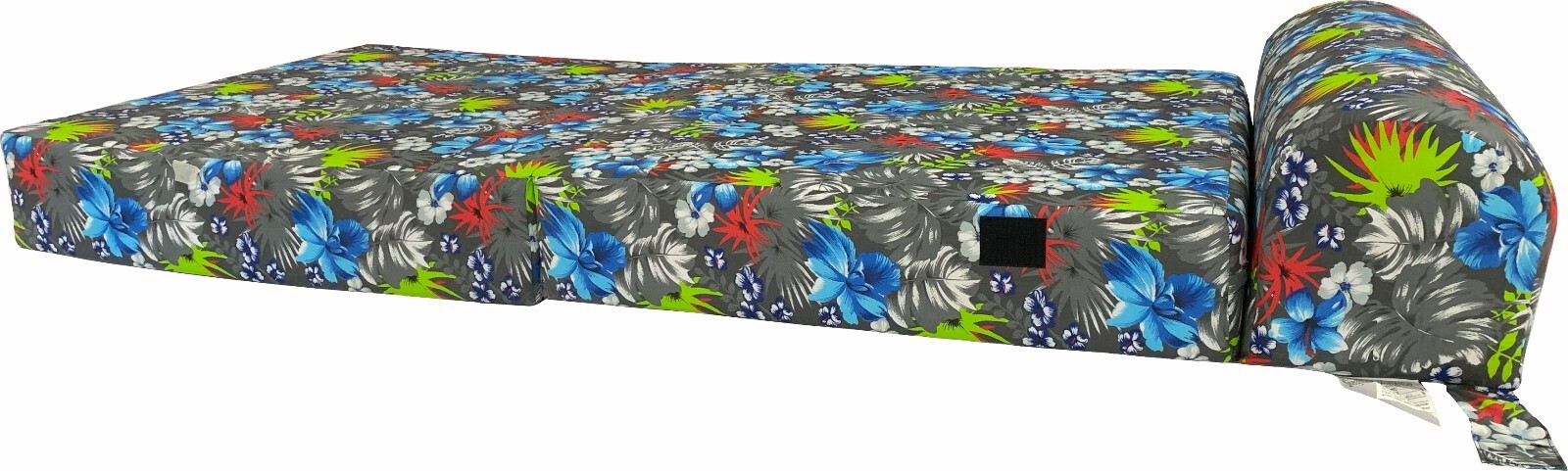 Twin Sleeper Chair Folding Foam Beds, Foldable Sofa Couch 6x32x70, Tropical Blue