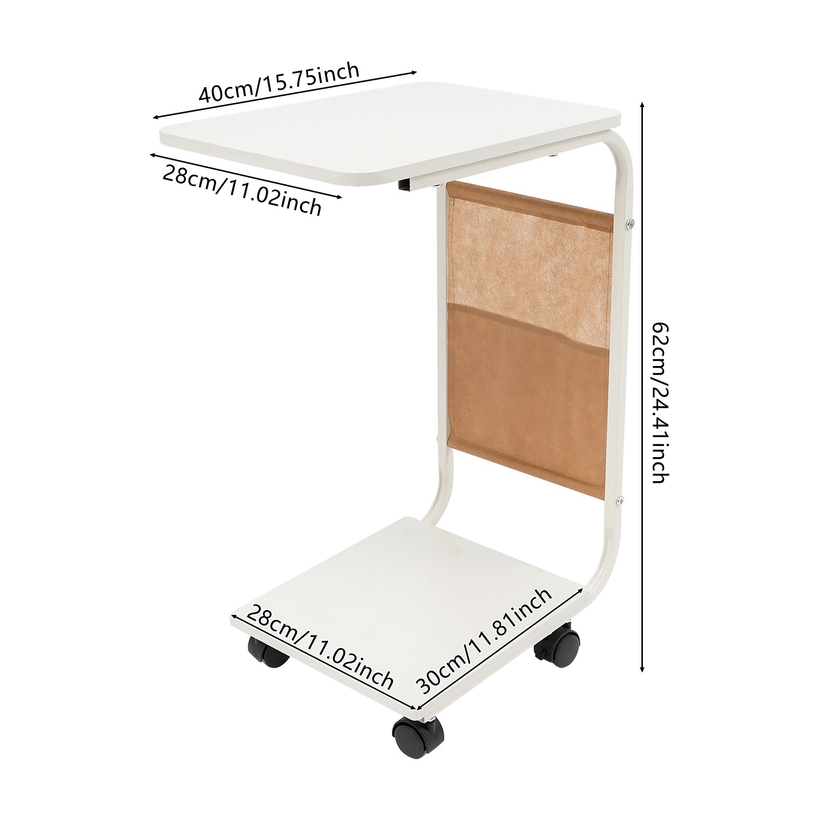 C-Shaped Side Table, Small C Table for Sofa and Bed, C-Shaped Coffee Table New