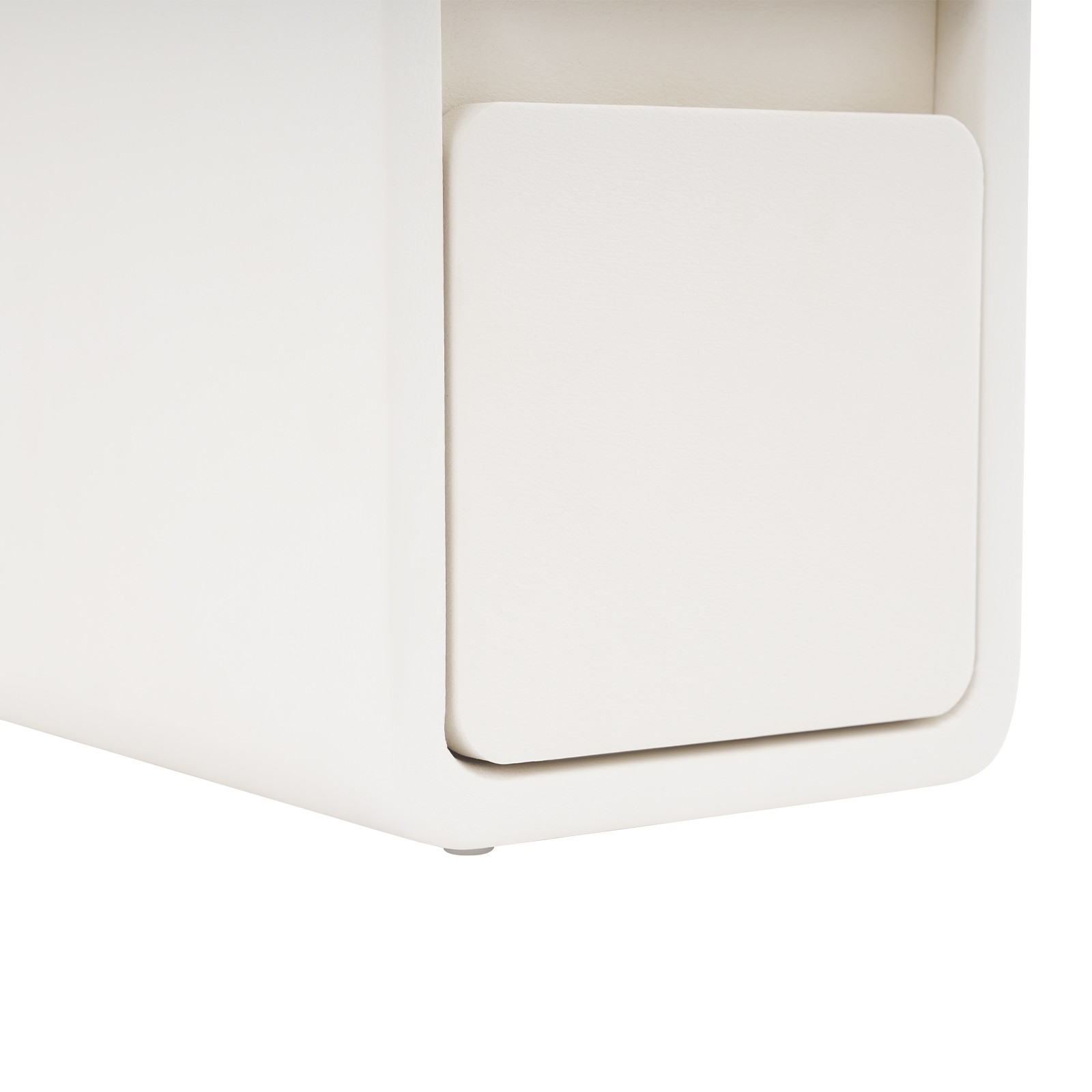 Nightstand Small Narrow Nightstand 3 Drawers Bedside Table (15.75*7.87*22.83 in)