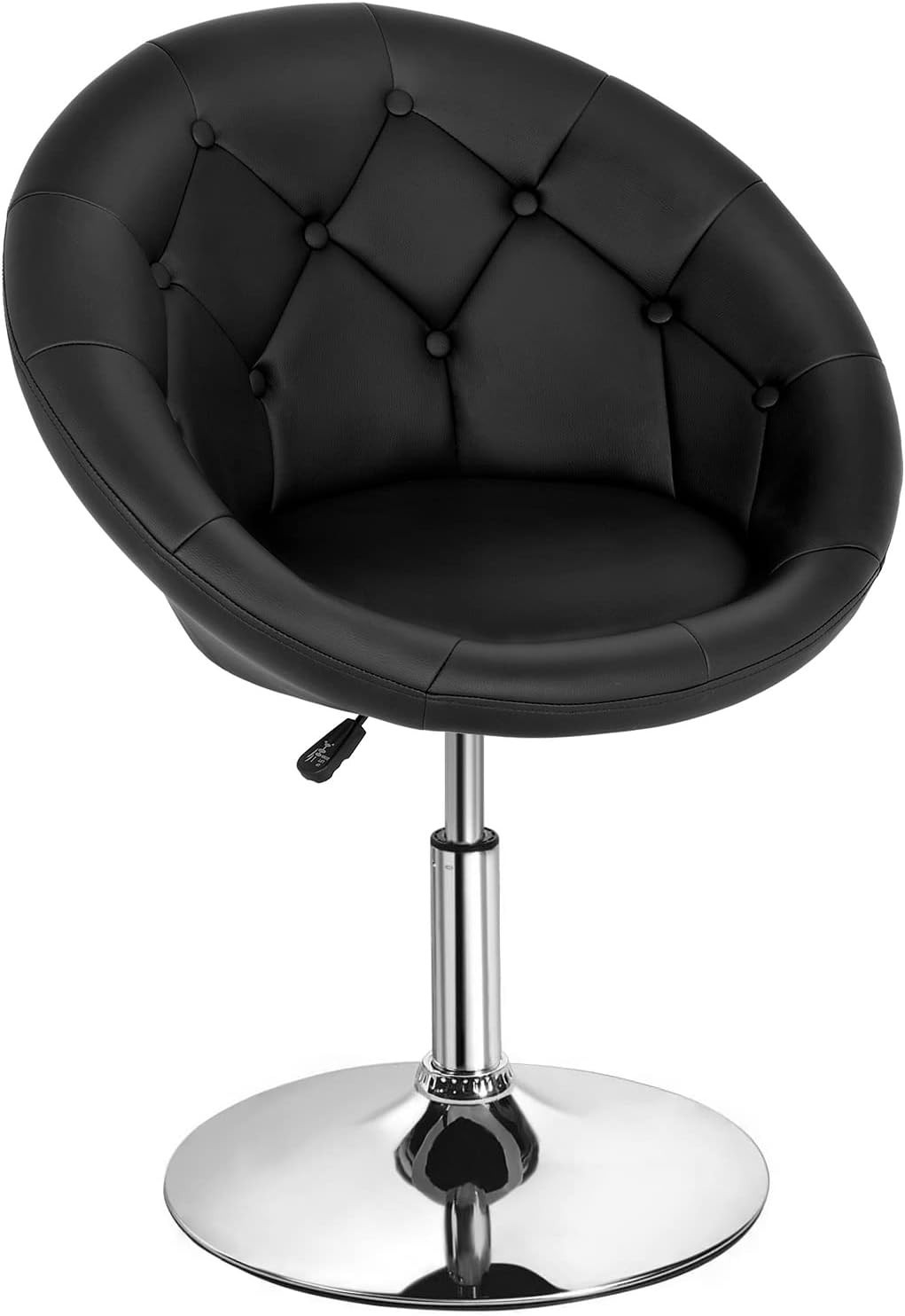 Living Room Vanity Chair Makeup Chair Swivel Accent Chair Round Back Height