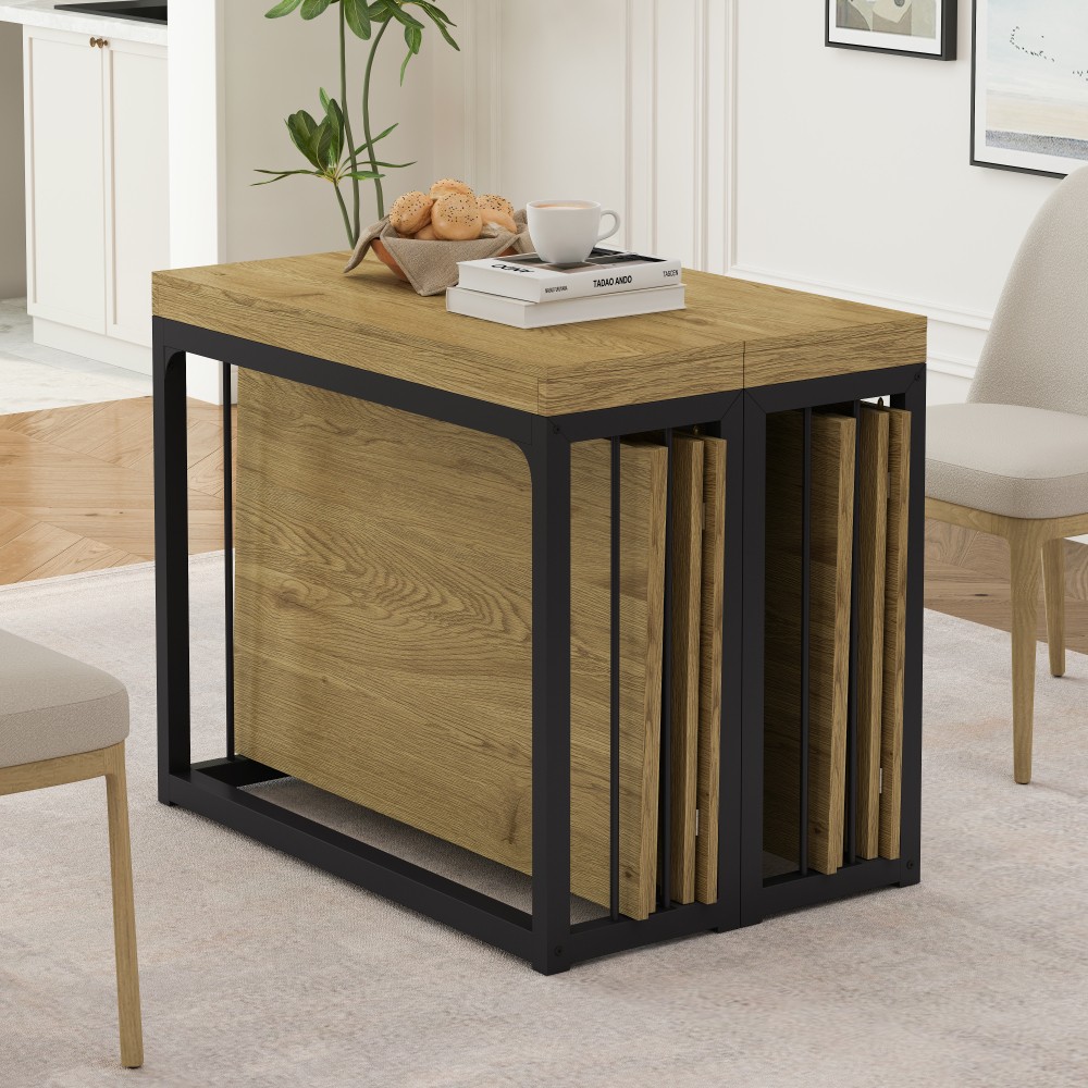 23.62″- 118″Modern Extendable Dining Table,Seats 2-10 People