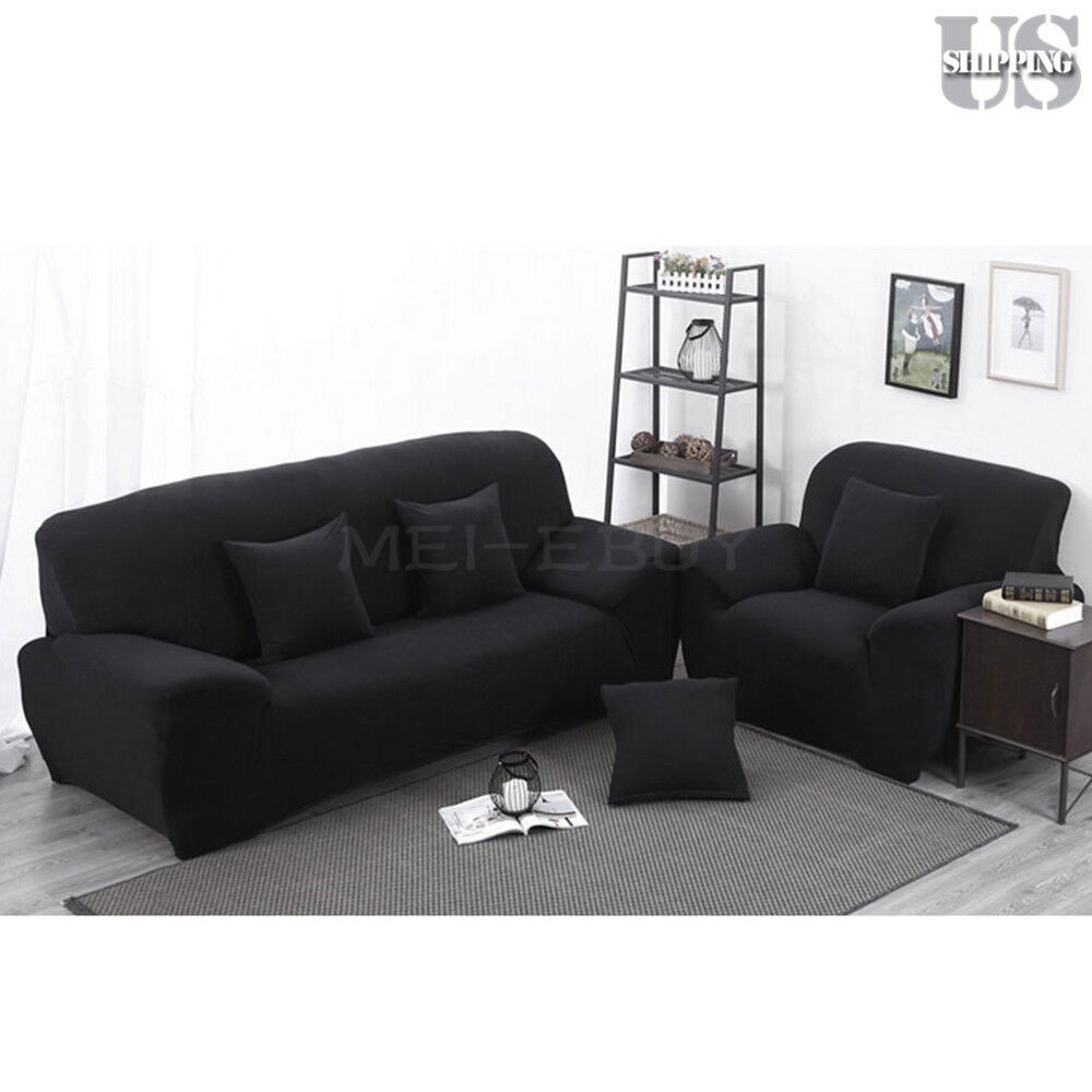 1/2/3/4 Seater Stretch Chair Sofa Cover Slipcover Elastic Couch Protector Cover