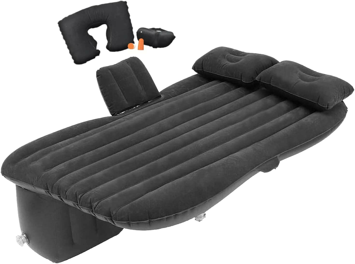Zone Tech Inflatable Travel Car Air Mattress with 2 Pillows, Travel Kit and Pump