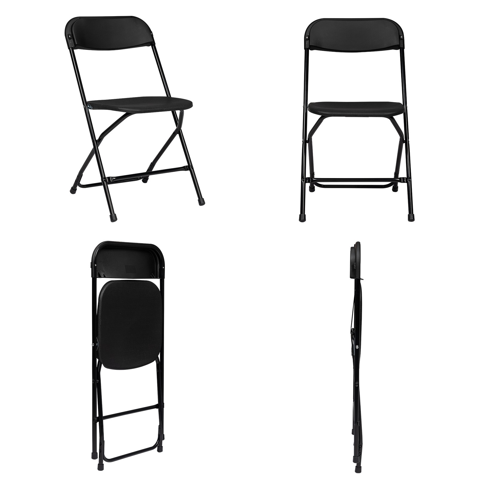 10PCS Foldable Breakfast Bar Stool Office Chair Light Weight Space Saving Seat