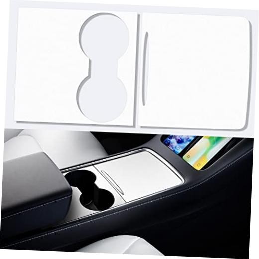 Center Console Wrap Kit for Tesla 2021-2024 Model Y & 2021-2023 Model 3 White