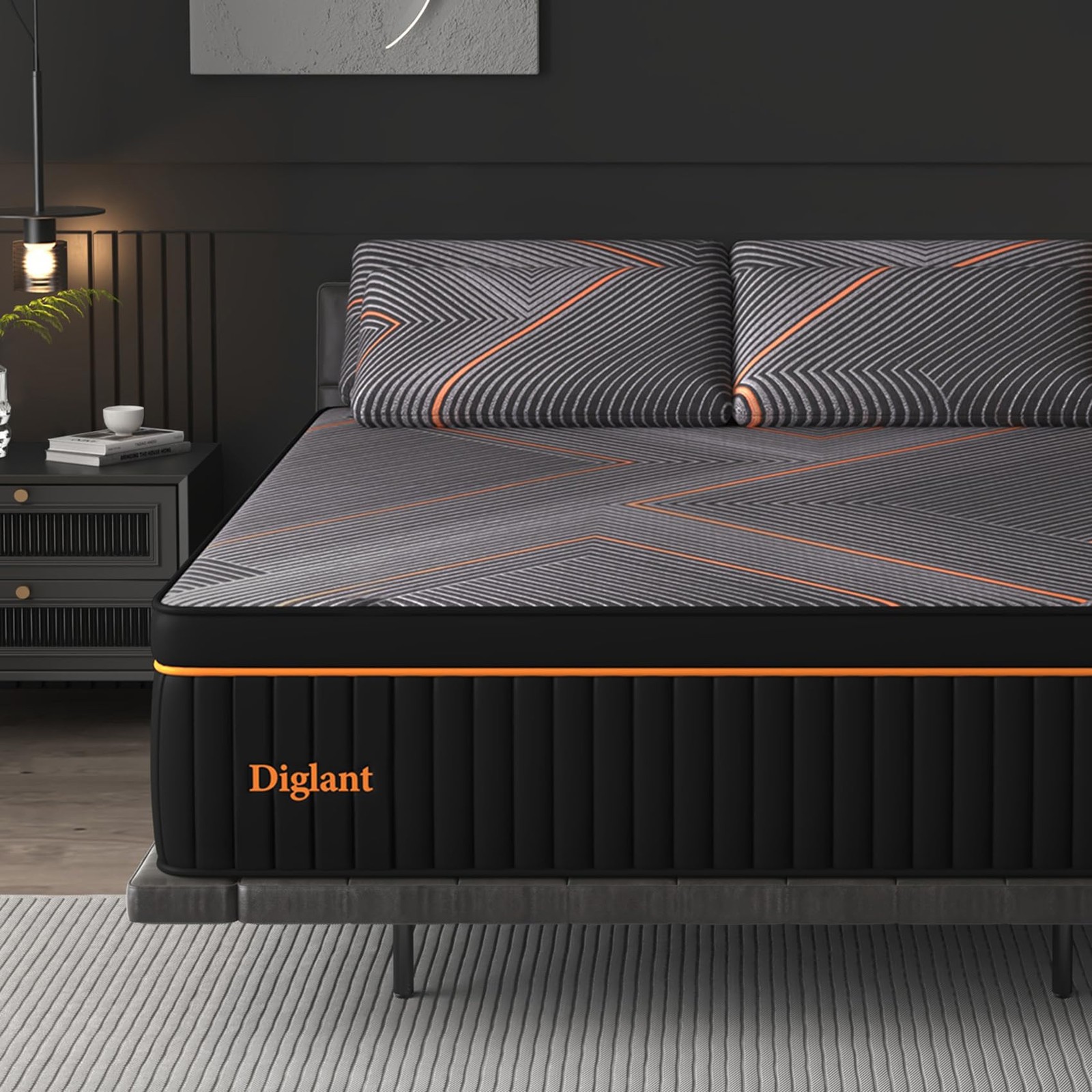 Mattress California King 14 Inch Plush Hybrid Soft Memory Foam CertiPUR-US