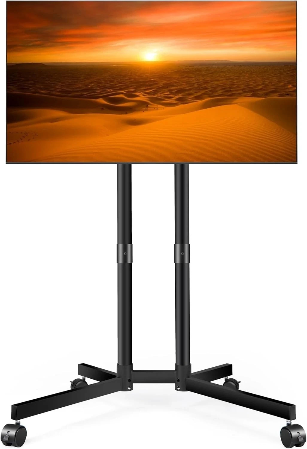 Rolling TV Stand for 32-75 Inch LCD LED 4K TVs Holds up to 99 lbs, Outdoor TV St