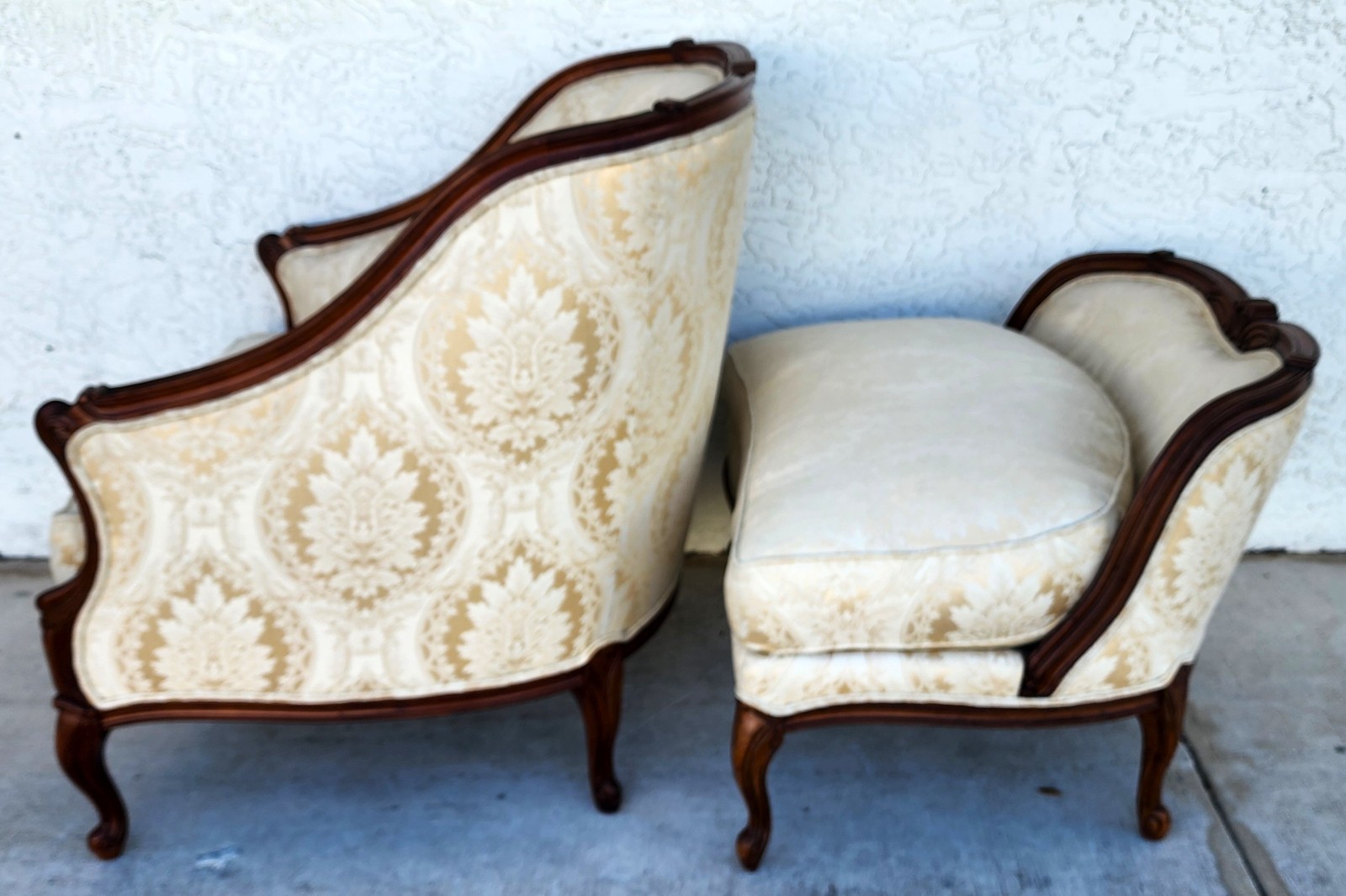 Henredon Louis XV Duchesse Brisée Longue Chair French Bergère