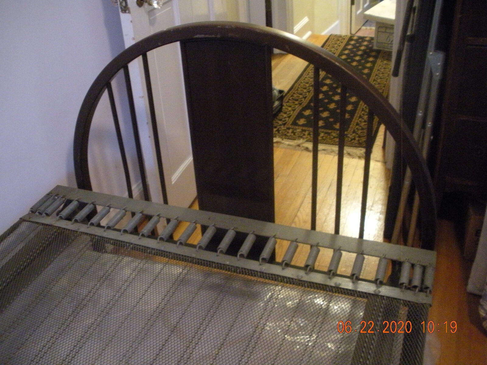 Antique Englander Twin Bed Frames with Mattress/Box Spring Combination (2)