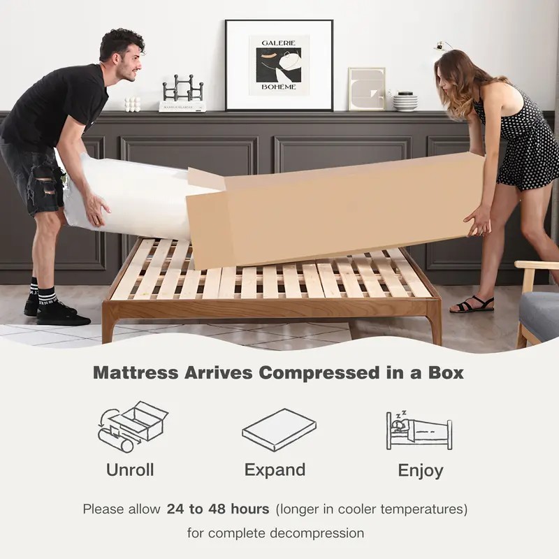 14 12”Mattress In a Box Gel Memory Foam Pocket Spring Twin Full Queen King Size