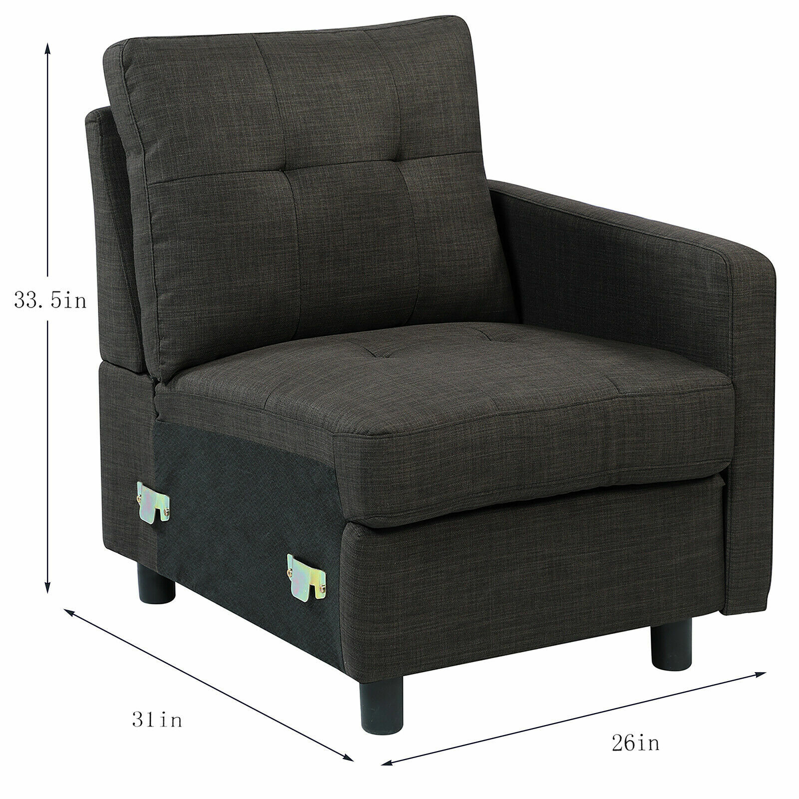 Modular Sectional Sofa DLY Couch Modern Fabric Upholstered Sofa Living Room