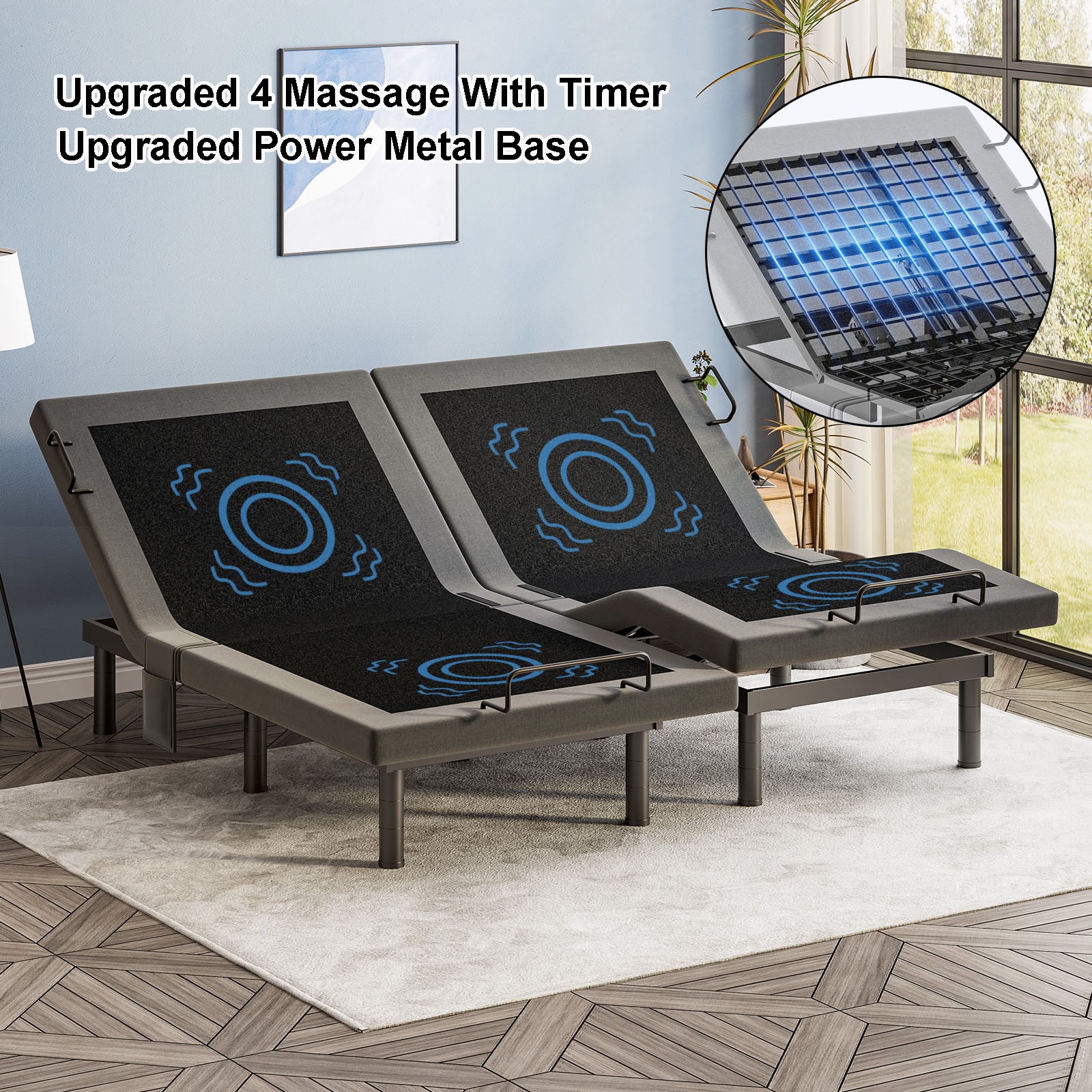 US Electric Elliptical Machine Under Desk Ellipse Leg Exerciser LCD for Seniors