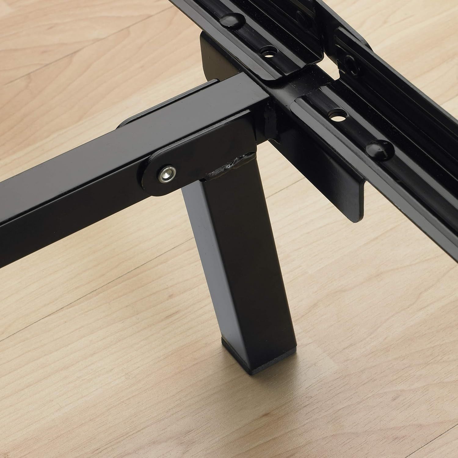 Adjustable Black Steel Bed Frame, Twin Full or Queen Size, Bedroom Furniture