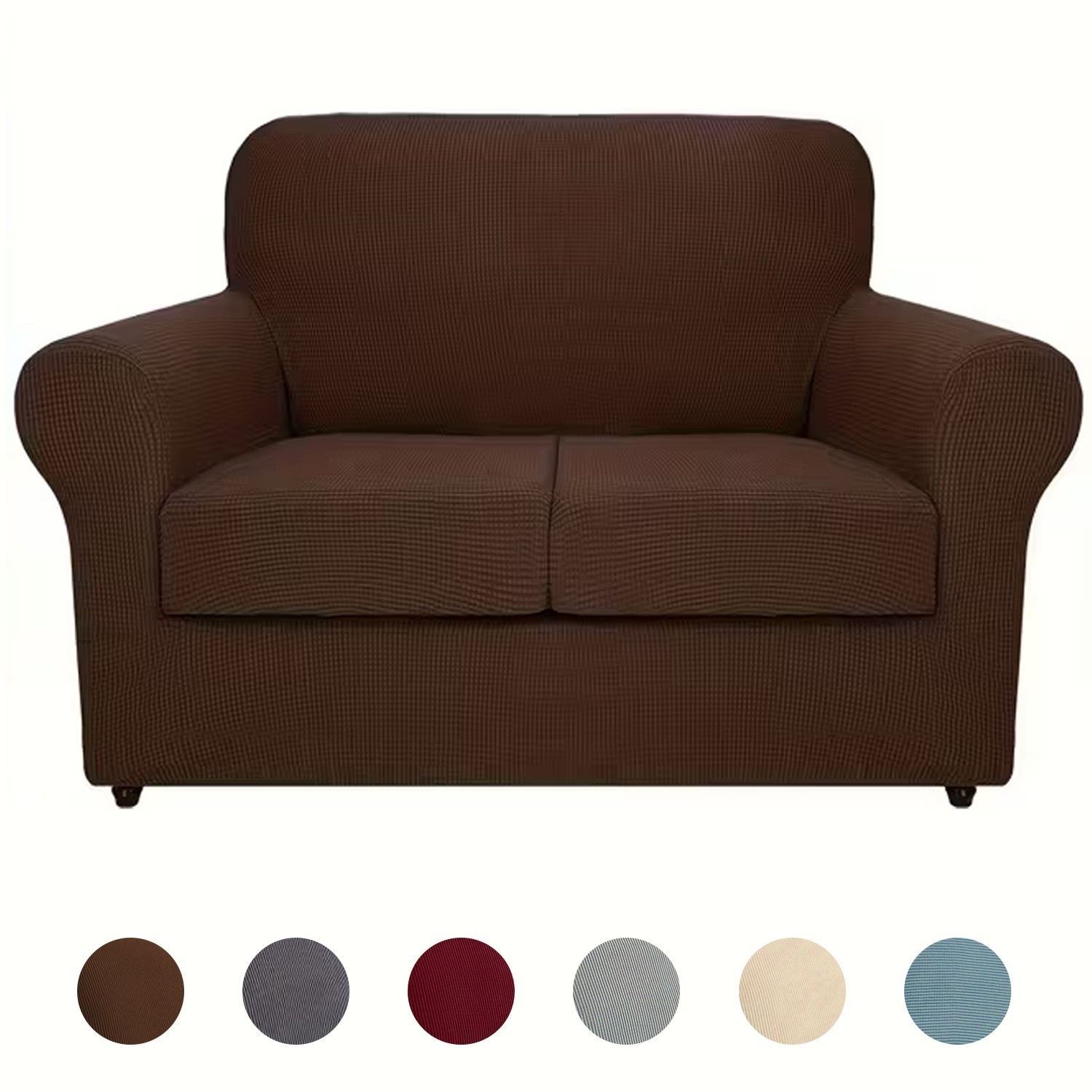 Double person cornflake jacquard elastic fabric armchair cover, including seat c