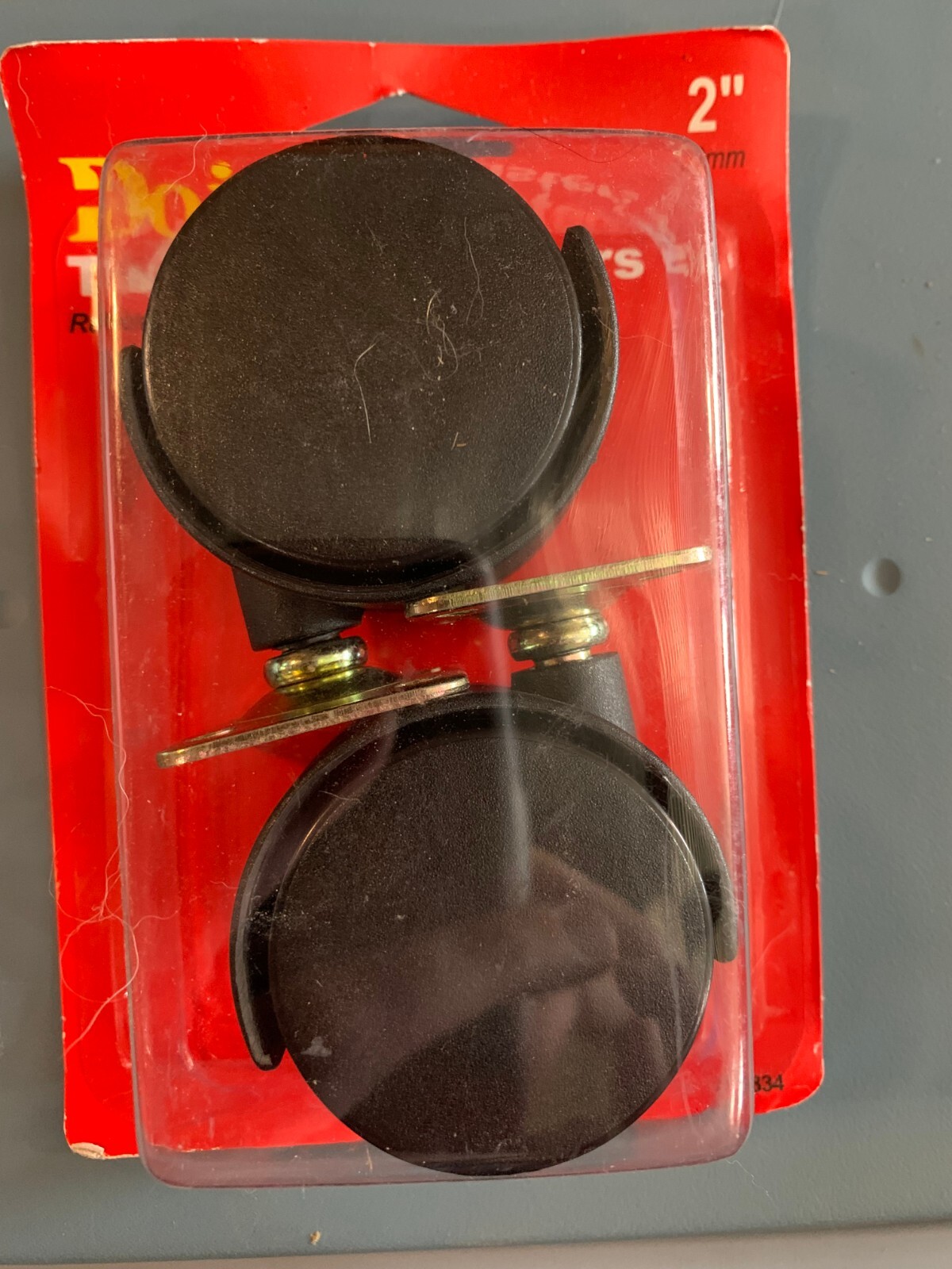 TWIN WHEEL CASTERS 2″ black 75lb load capacity Do It Best NEW! 205834