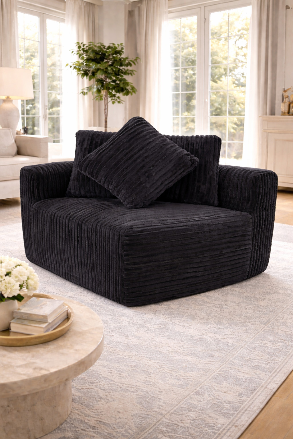 Novilla Modular Sectional Sofa, Boneless Couch, No Assembly Required (1 OTTOMAN)
